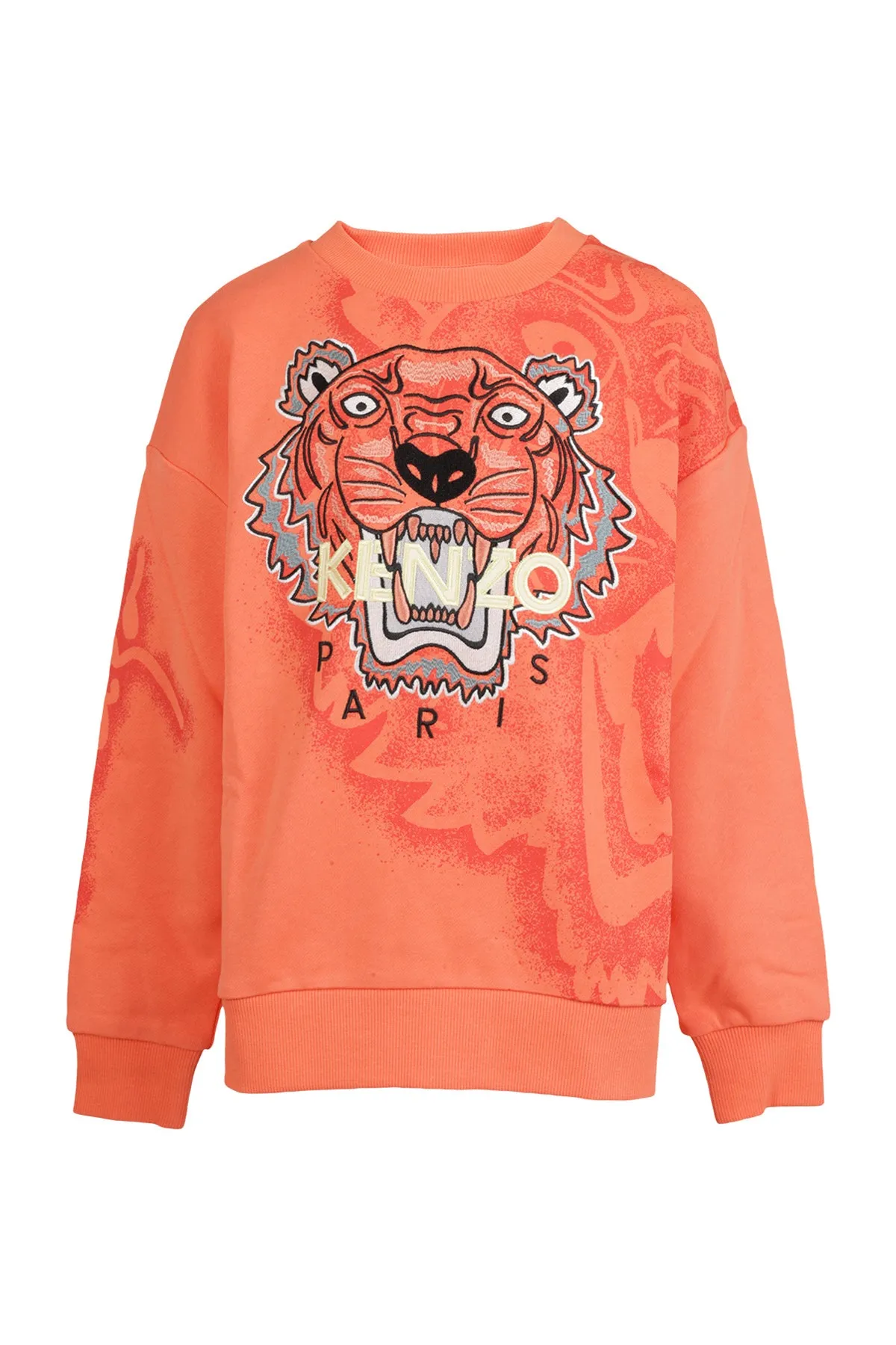 Kenzo Kids Tiger Printed Crewneck Sweatshirt
