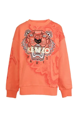 Kenzo Kids Tiger Printed Crewneck Sweatshirt