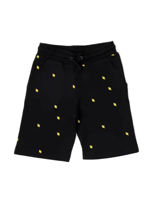 Marcelo Burlon County Of Milan Kids Cross Printed Drawstring Shorts