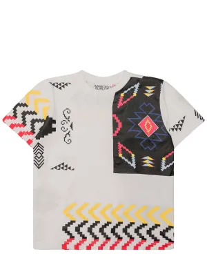 Marcelo Burlon County Of Milan Kids Patchwork Printed T-Shirt