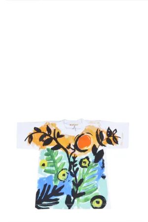 Marni Kids Abstract Print Crewneck T-Shirt