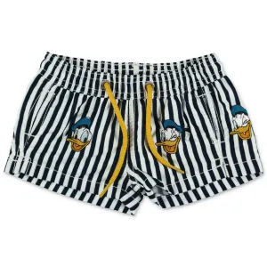 Mc2 Saint Barth Kids Donald Duck Striped Swim Shorts