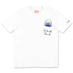 Mc2 Saint Barth Kids Eddy Shark Printed T-Shirt