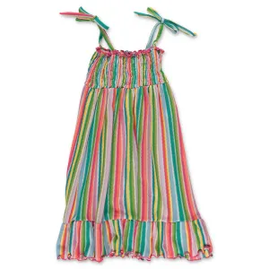 Mc2 Saint Barth Kids Leonor Striped Dress