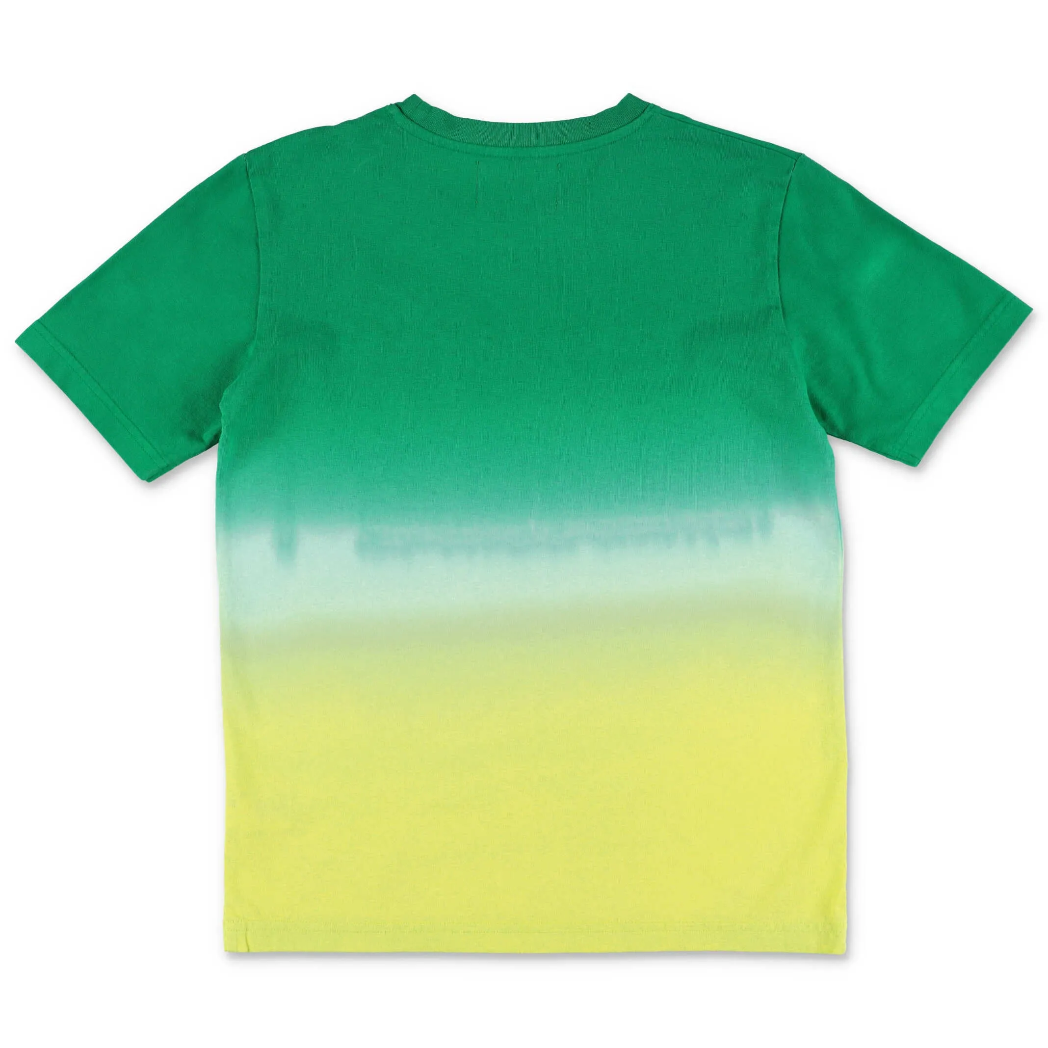 Mc2 Saint Barth Kids Logo Embroidered Gradient T-Shirt