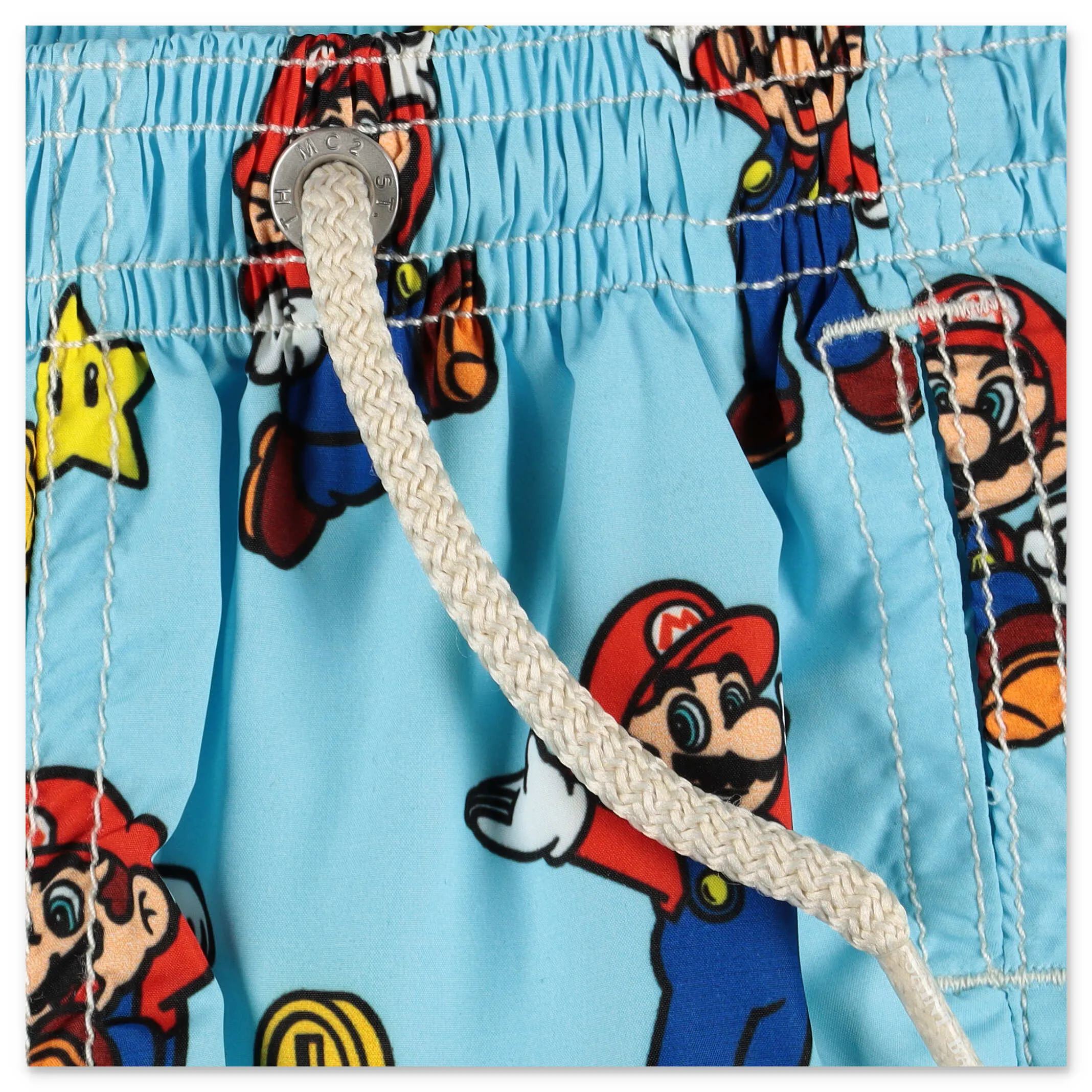 Mc2 Saint Barth Kids Mario Printed Swim Shorts