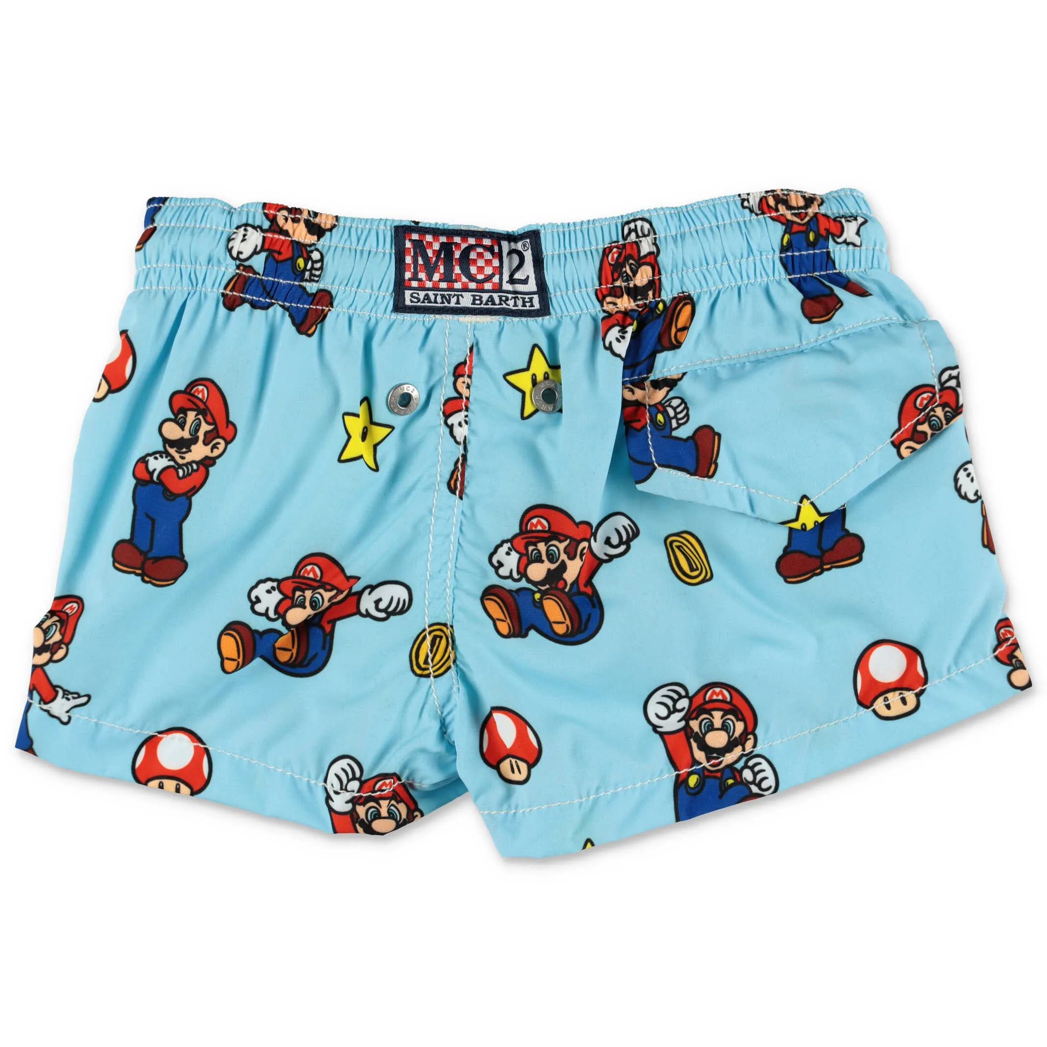 Mc2 Saint Barth Kids Mario Printed Swim Shorts