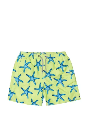 Mc2 Saint Barth Kids Starfish Printed Swim Shorts