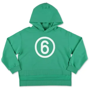 MM6 Maison Margiela Kids Logo Print Hoodie