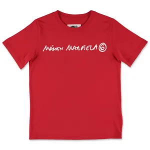 MM6 Maison Margiela Kids Logo Print T-Shirt