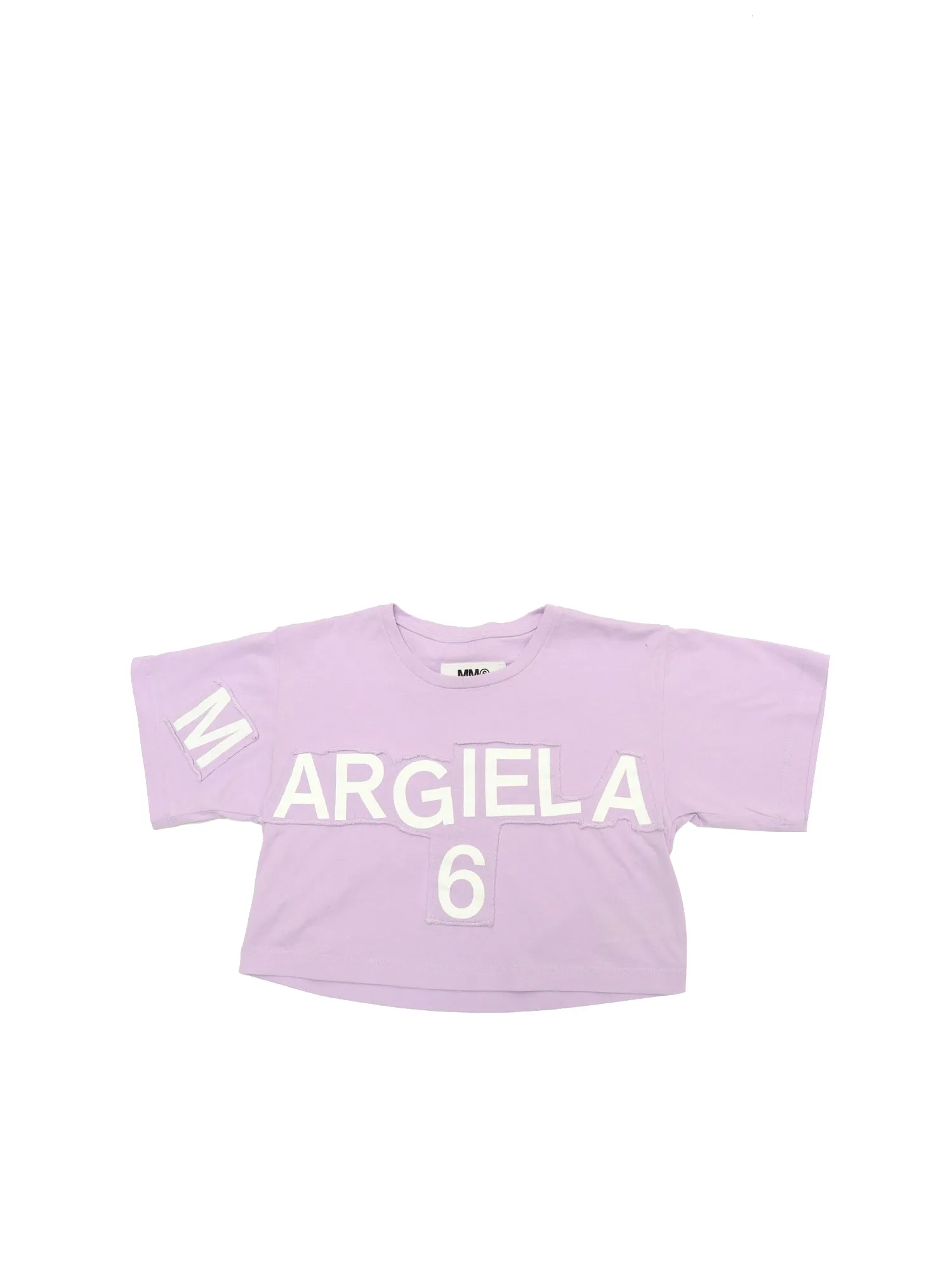 MM6 Maison Margiela Kids Logo Printed Crewneck T-Shirt