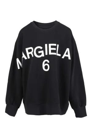 MM6 Maison Margiela Kids Logo Printed Long-Sleeved Sweatshirt