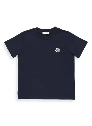 Moncler Enfant Logo Embroidered T-Shirt