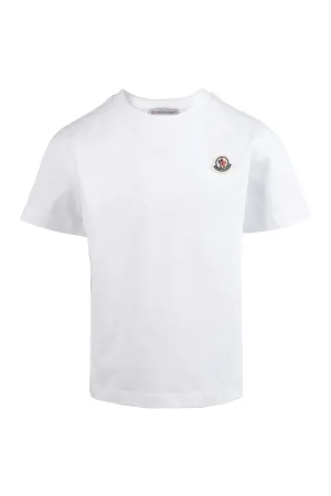 Moncler Enfant Logo Patch Crewneck T-Shirt