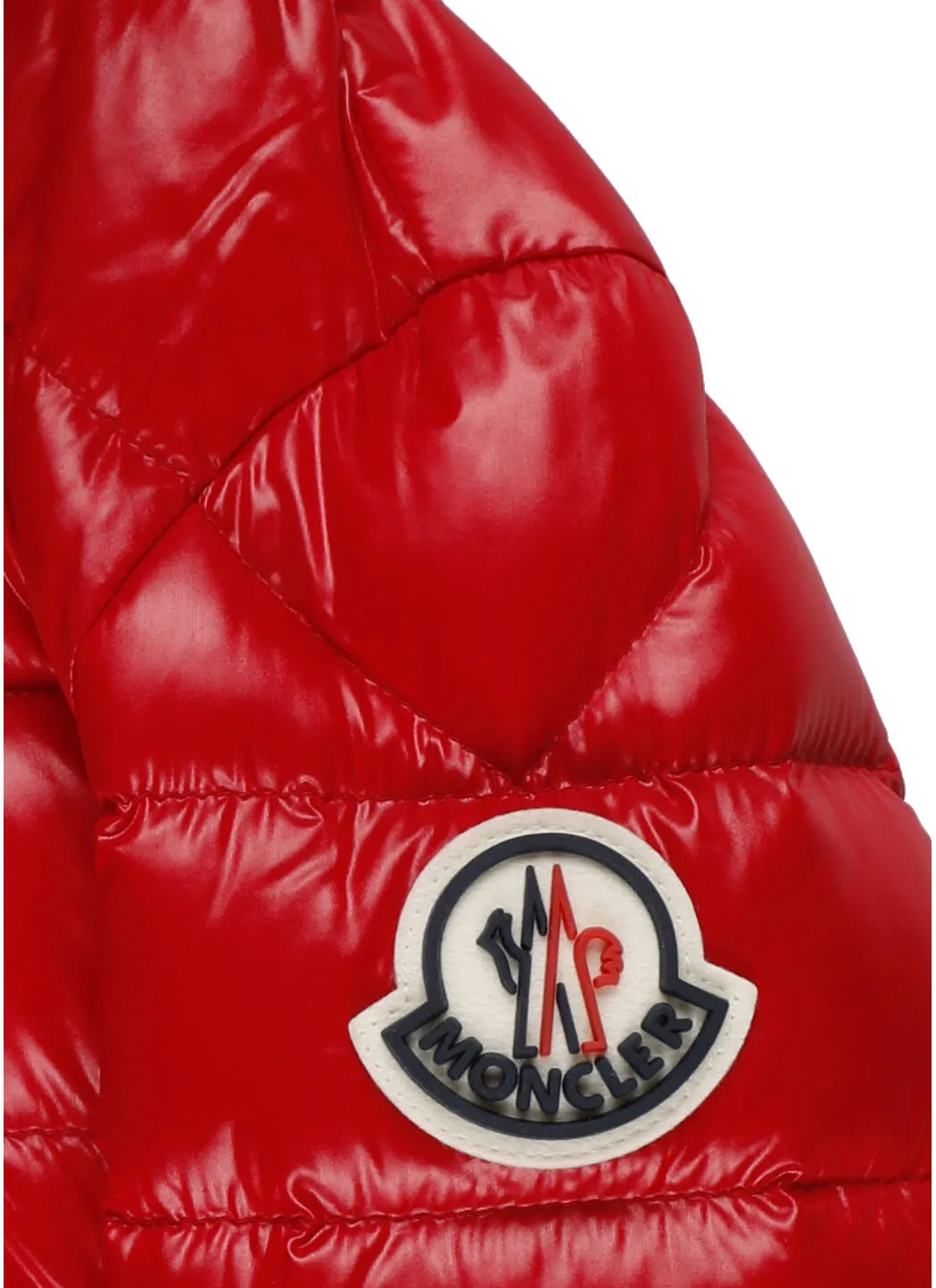 Moncler Enfant Logo Patch Hooded Down Jacket