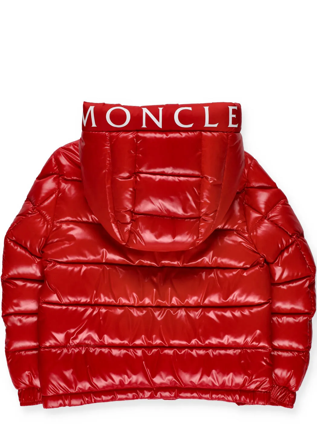 Moncler Enfant Logo Patch Hooded Down Jacket