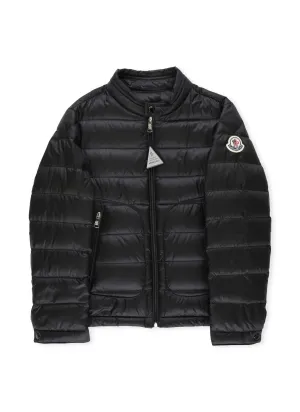 Moncler Enfant Logo Patch Zip-Up Padded Jacket
