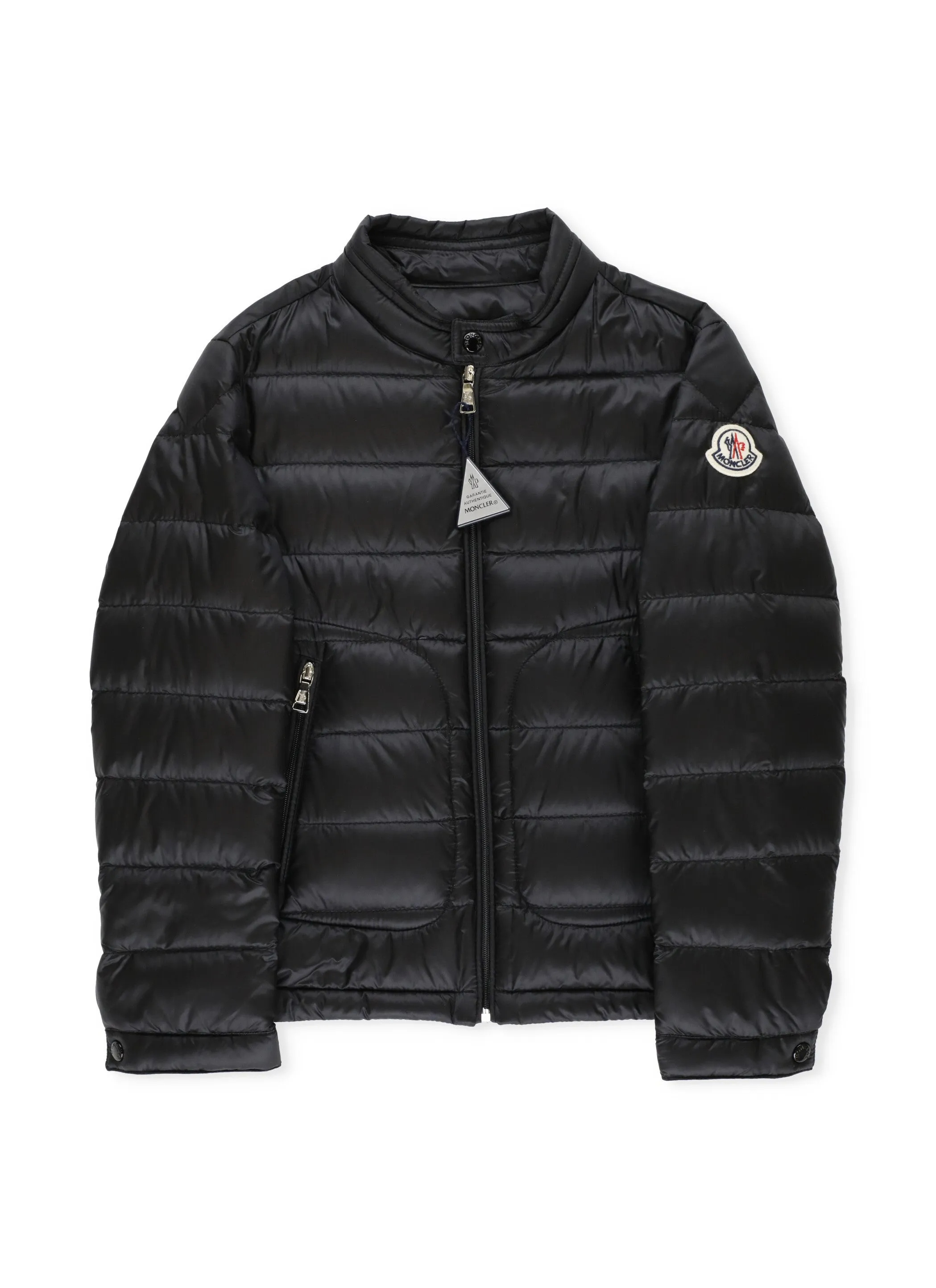Moncler Enfant Logo Patch Zip-Up Padded Jacket