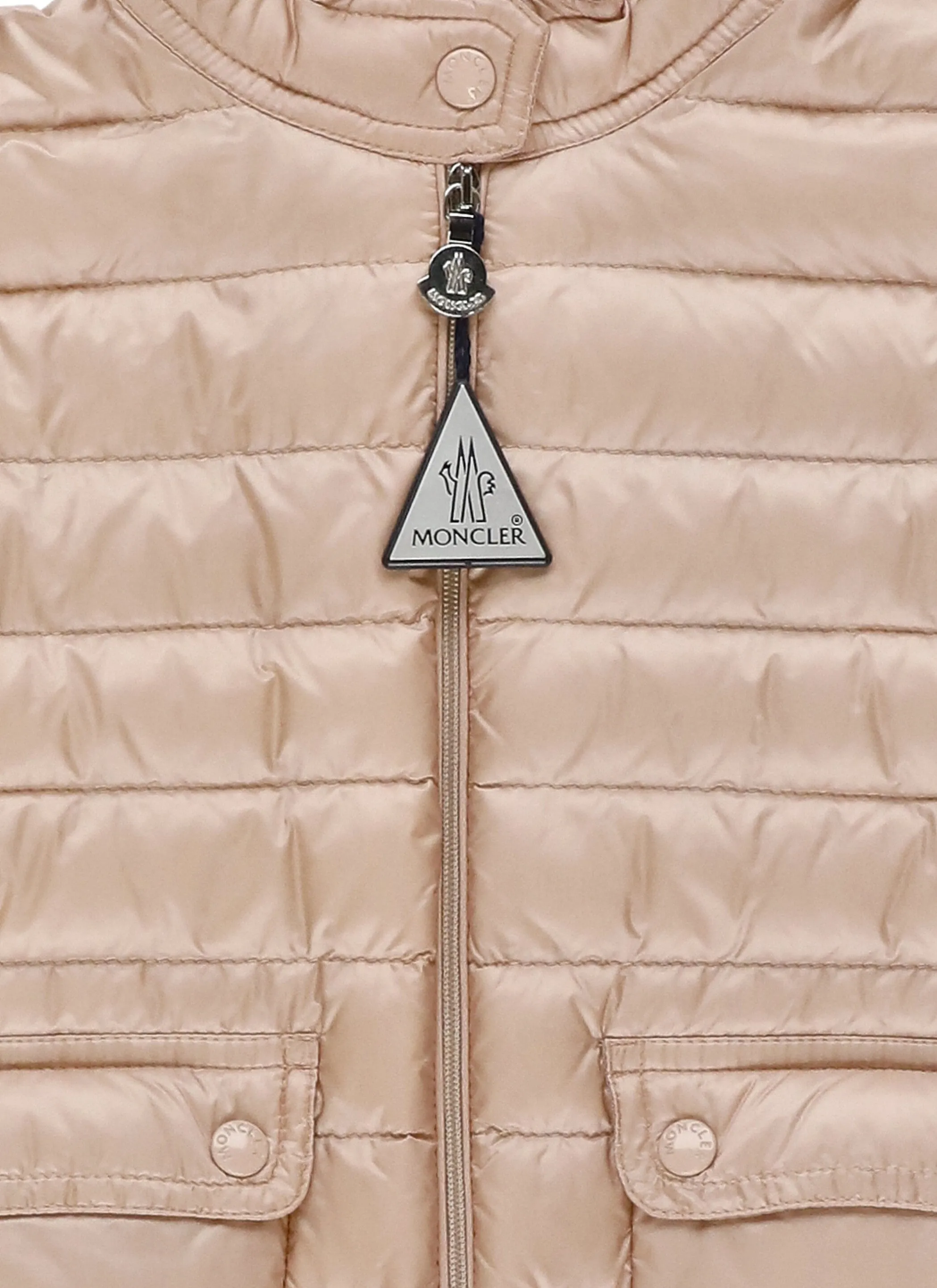 Moncler Enfant Logo Patch Zipped Padded Jacket