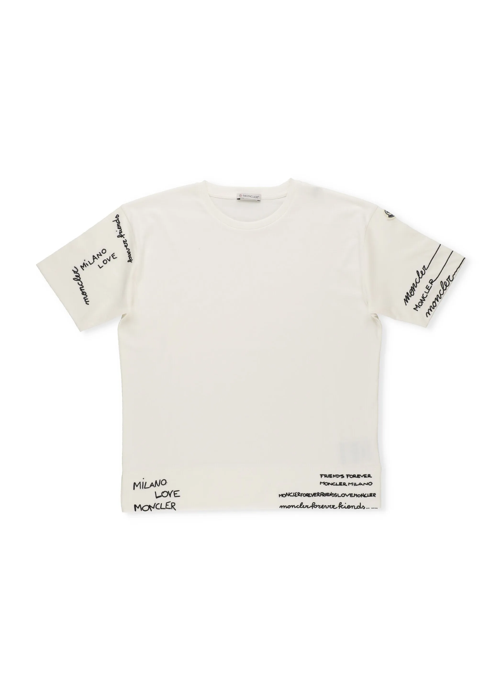 Moncler Enfant Logo Printed Crewneck T-Shirt