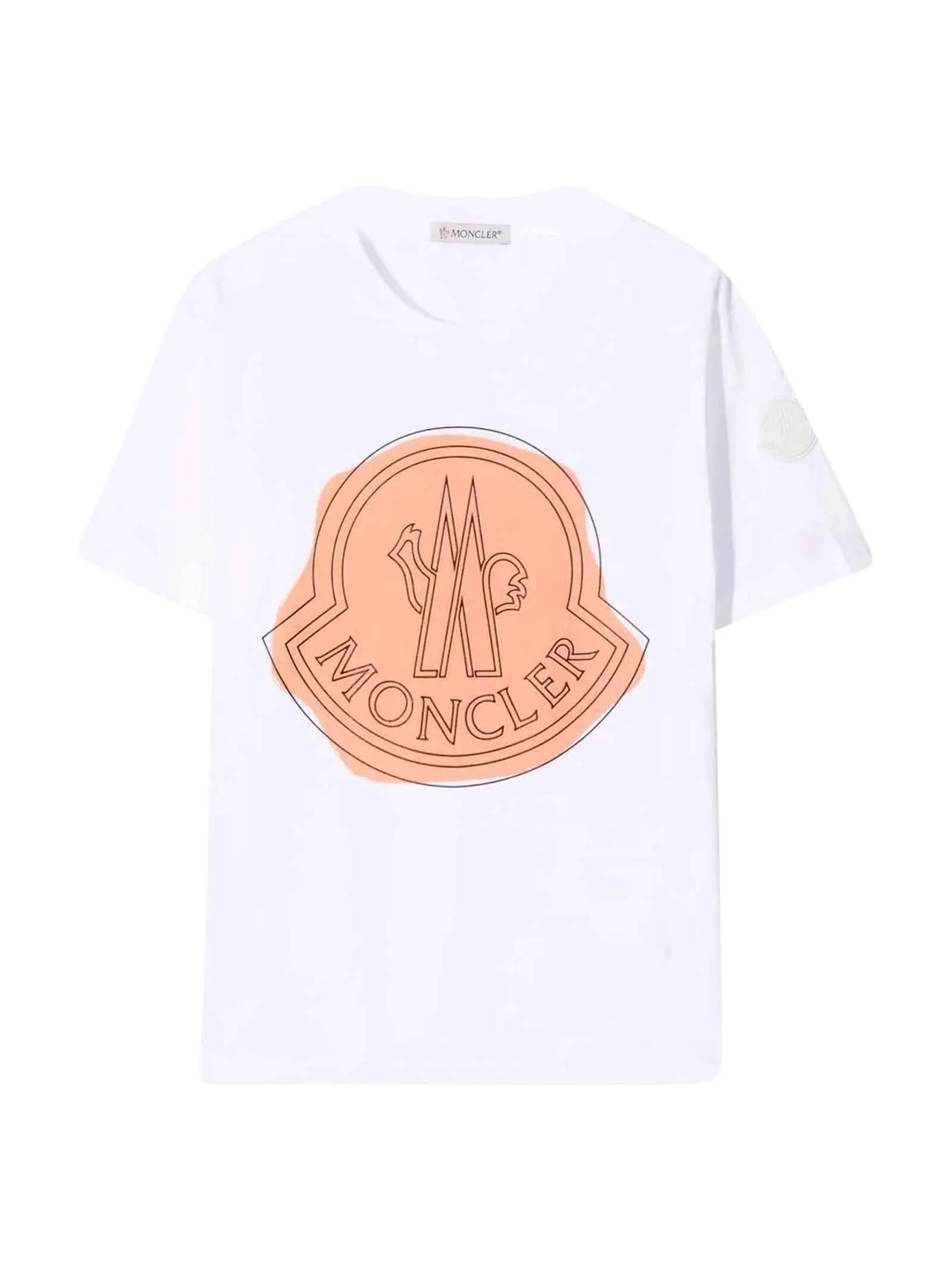 Moncler Enfant Logo Printed Crewneck T-Shirt