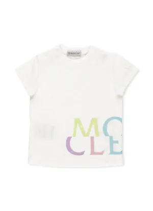 Moncler Enfant Logo Printed Crewneck T-Shirt
