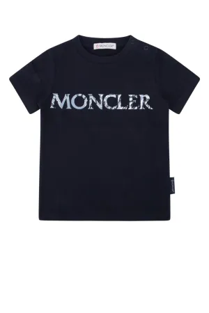 Moncler Enfant Logo Printed Crewneck T-Shirt