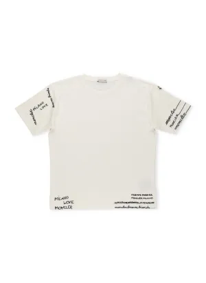 Moncler Enfant Logo Printed Crewneck T-Shirt