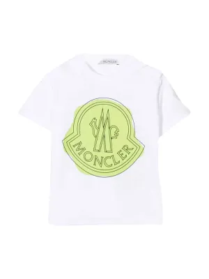 Moncler Enfant Logo Printed Crewneck T-Shirt