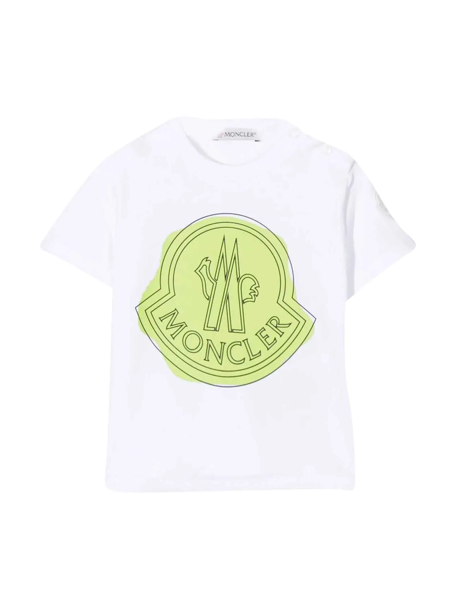 Moncler Enfant Logo Printed Crewneck T-Shirt
