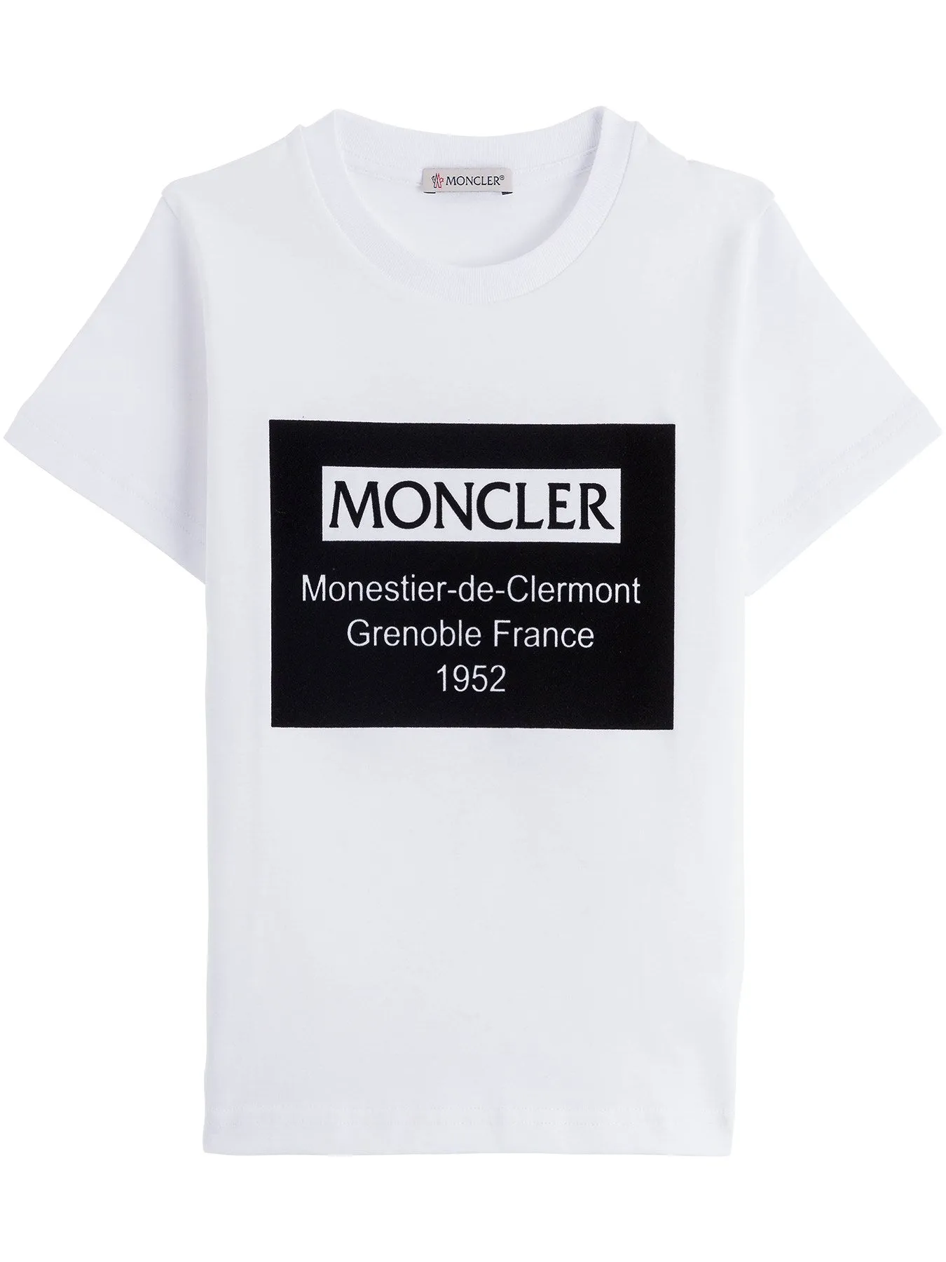 Moncler Enfant Logo Printed Crewneck T-Shirt