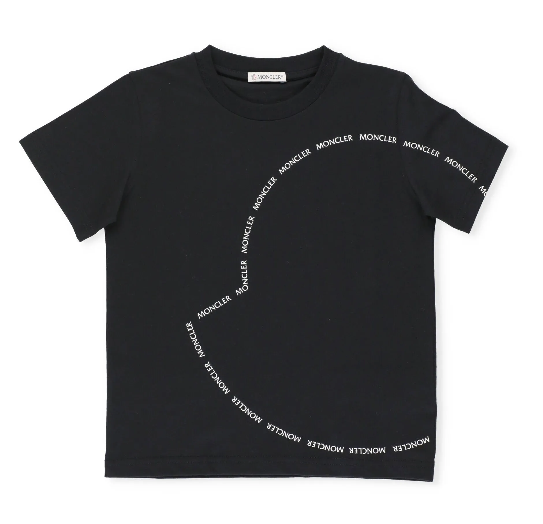 Moncler Enfant Logo Printed Crewneck T-Shirt