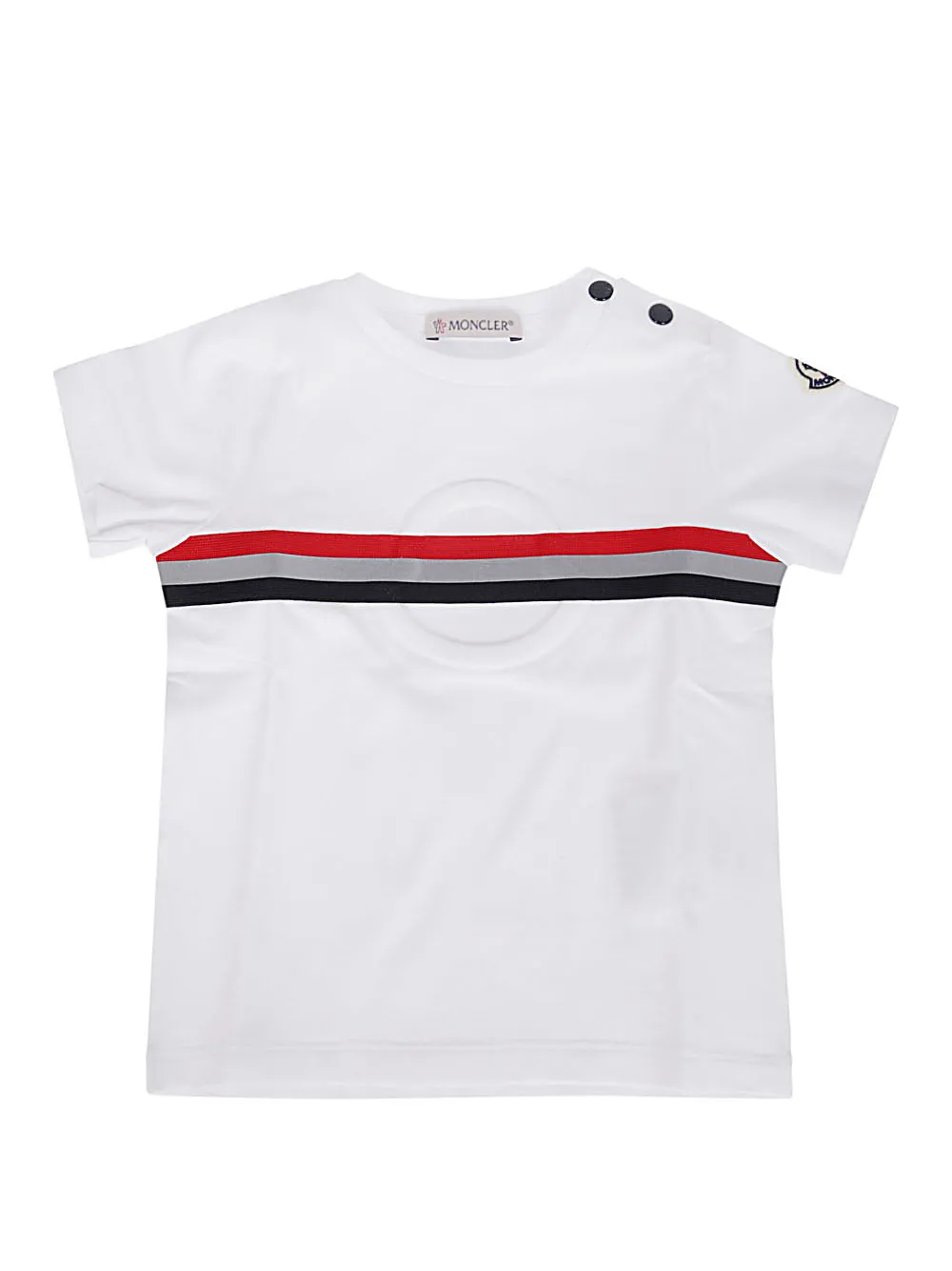 Moncler Enfant Stripe Detail T-Shirt