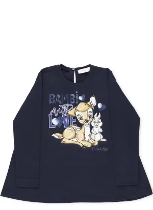 Monnalisa Bambi And Thumper Print T-Shirt