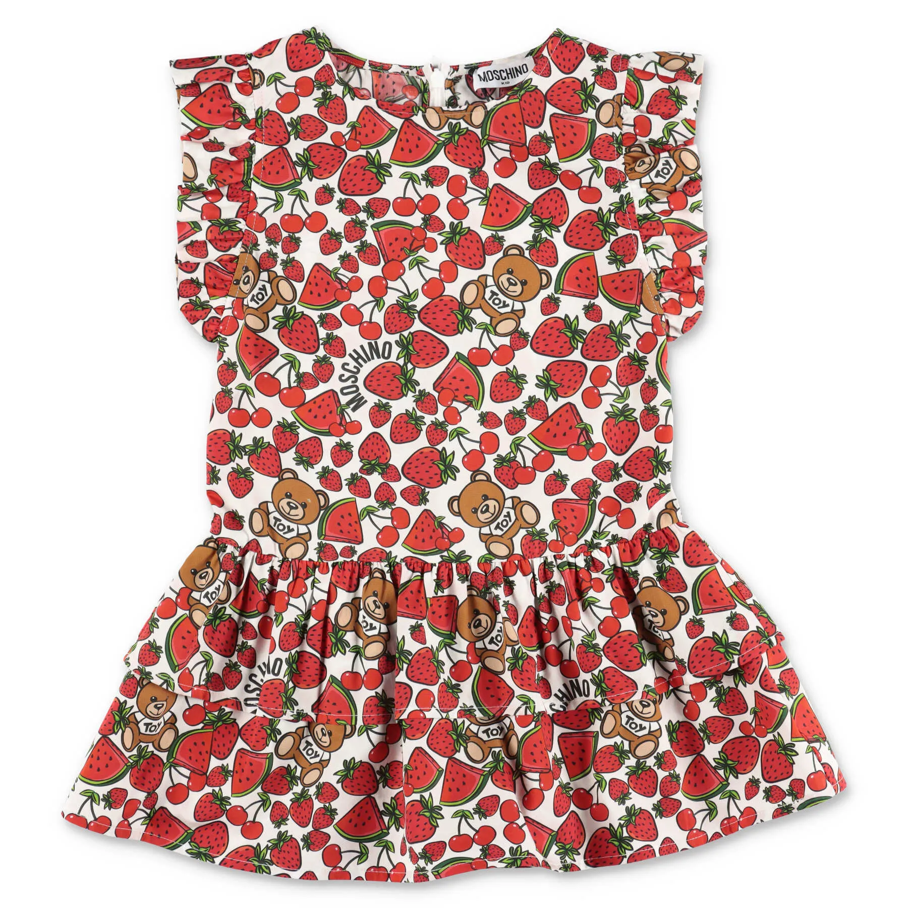 Moschino Kids Allover Printed Sleeveless Dress