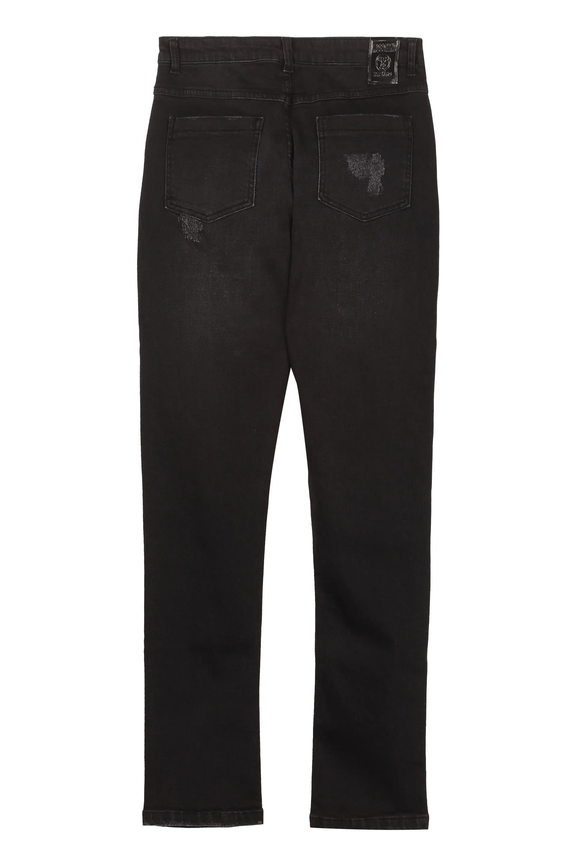 Moschino Kids Distressed Skinny Leg Jeans