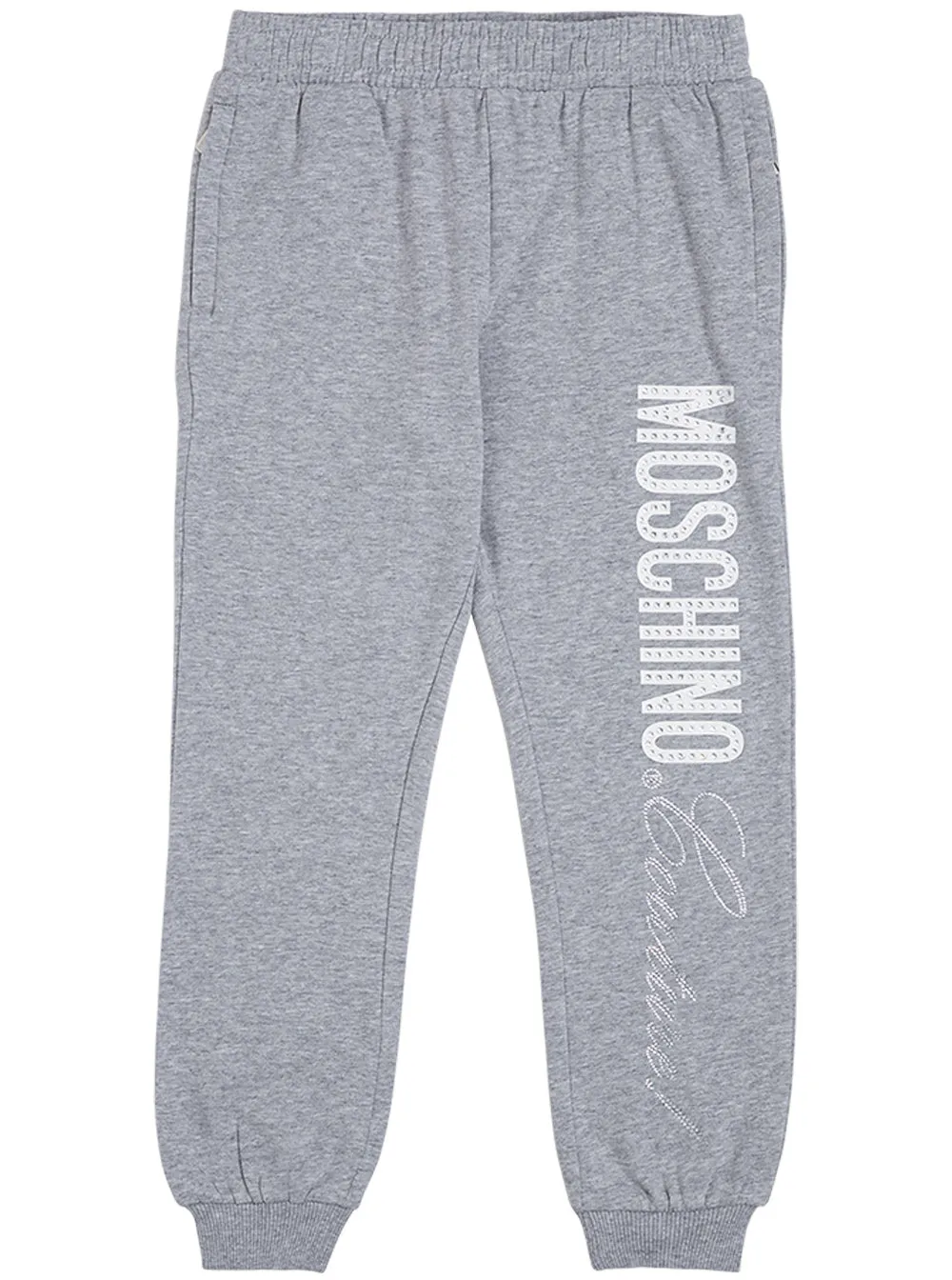 Moschino Kids Embellished Logo Sweatpants