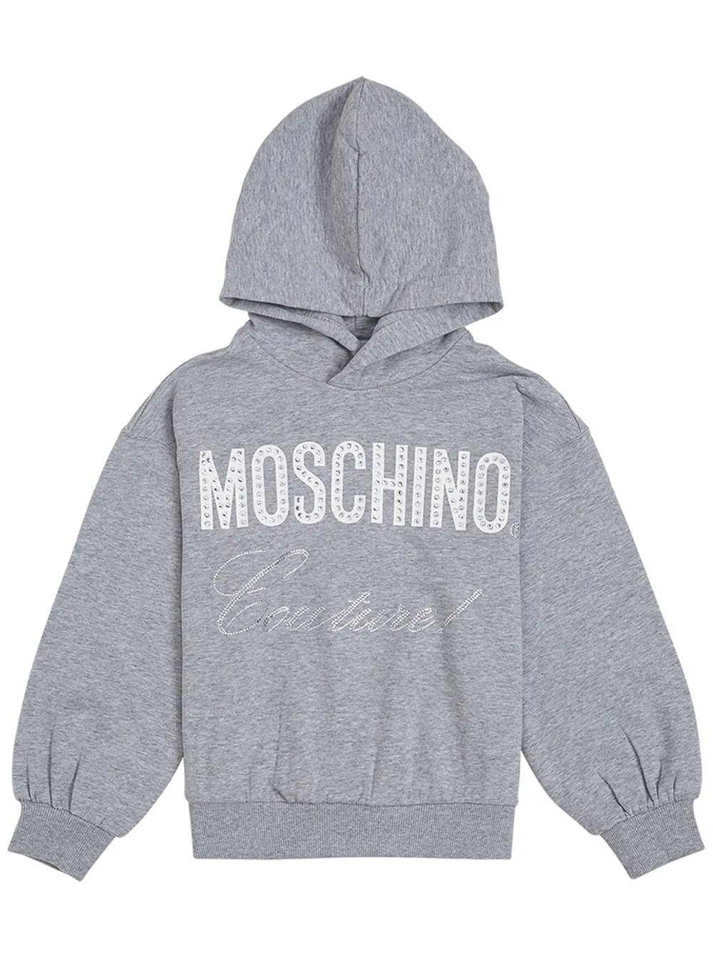 Moschino Kids Logo Embellished Hoodie