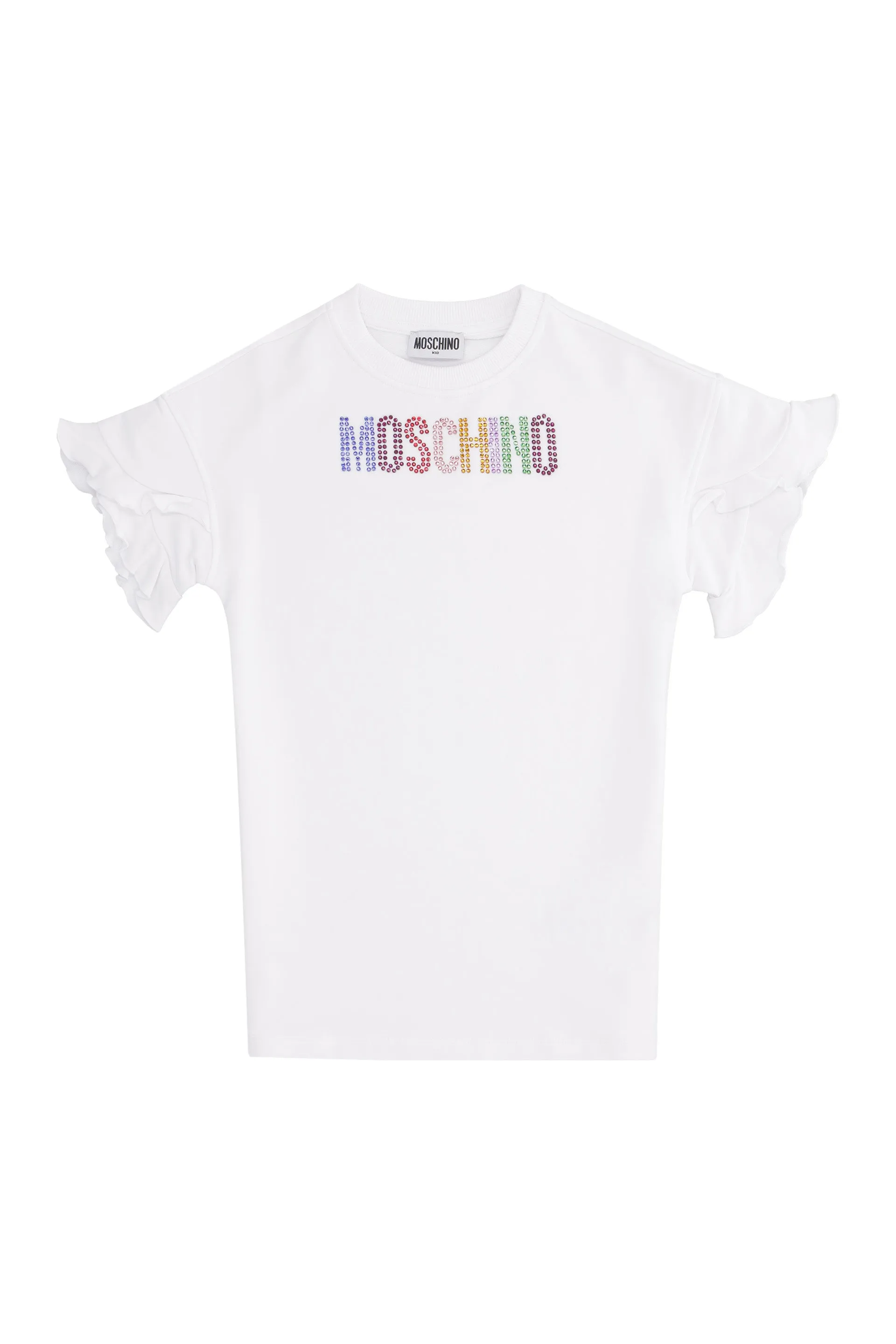 Moschino Kids Logo Embellished T-Shirt Dress