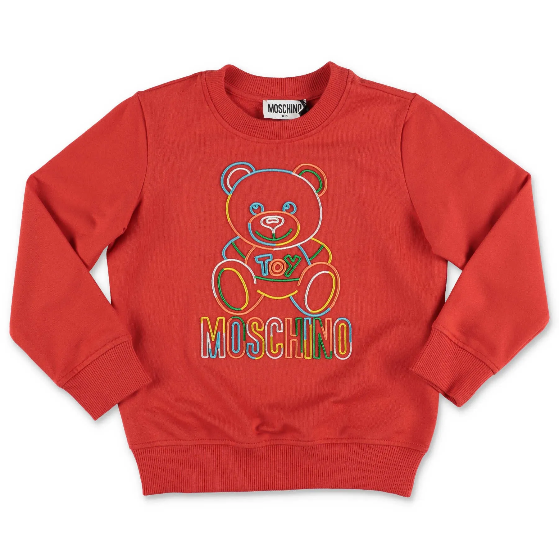 Moschino Kids Logo Embroidered Crewneck Sweatshirt