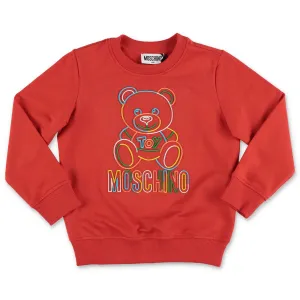 Moschino Kids Logo Embroidered Crewneck Sweatshirt