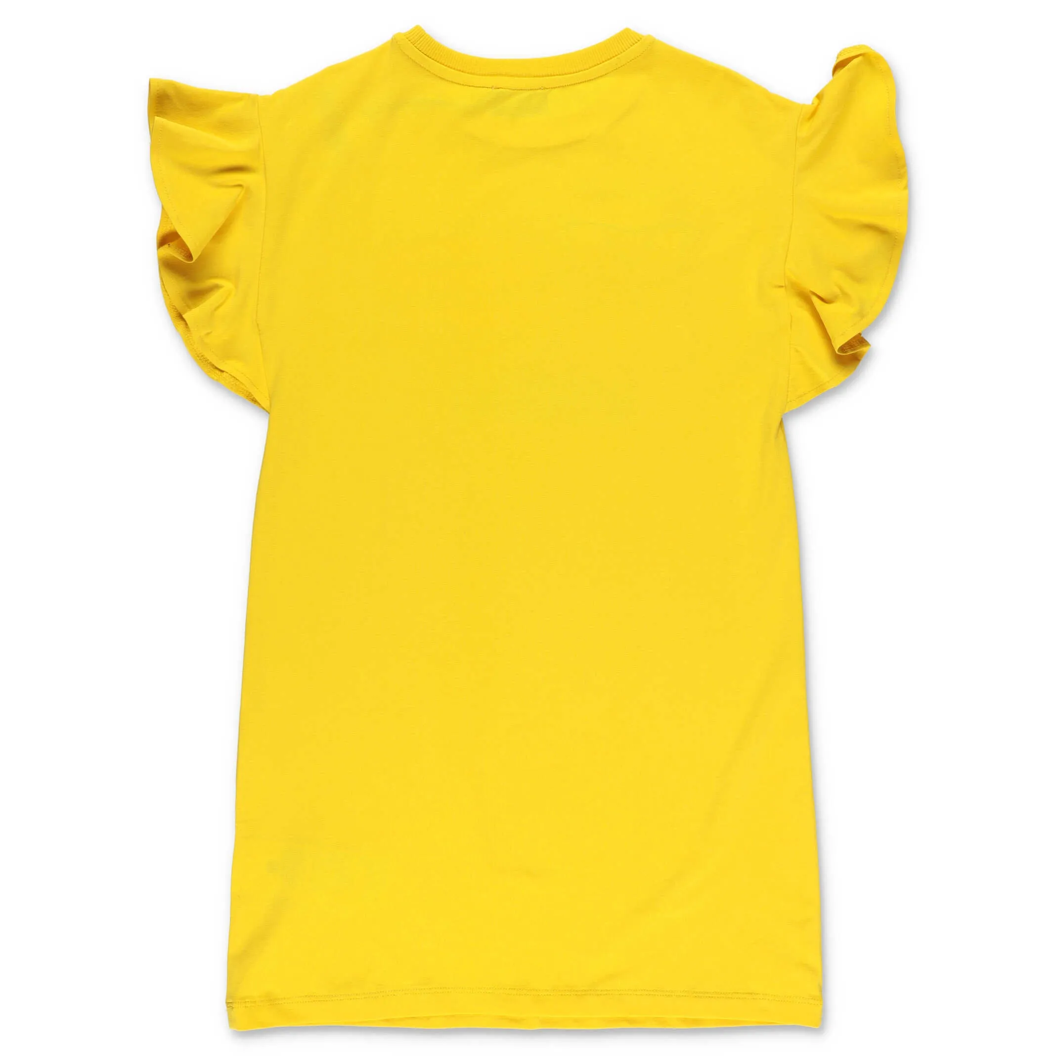 Moschino Kids Logo Print Ruffled T-Shirt Dress