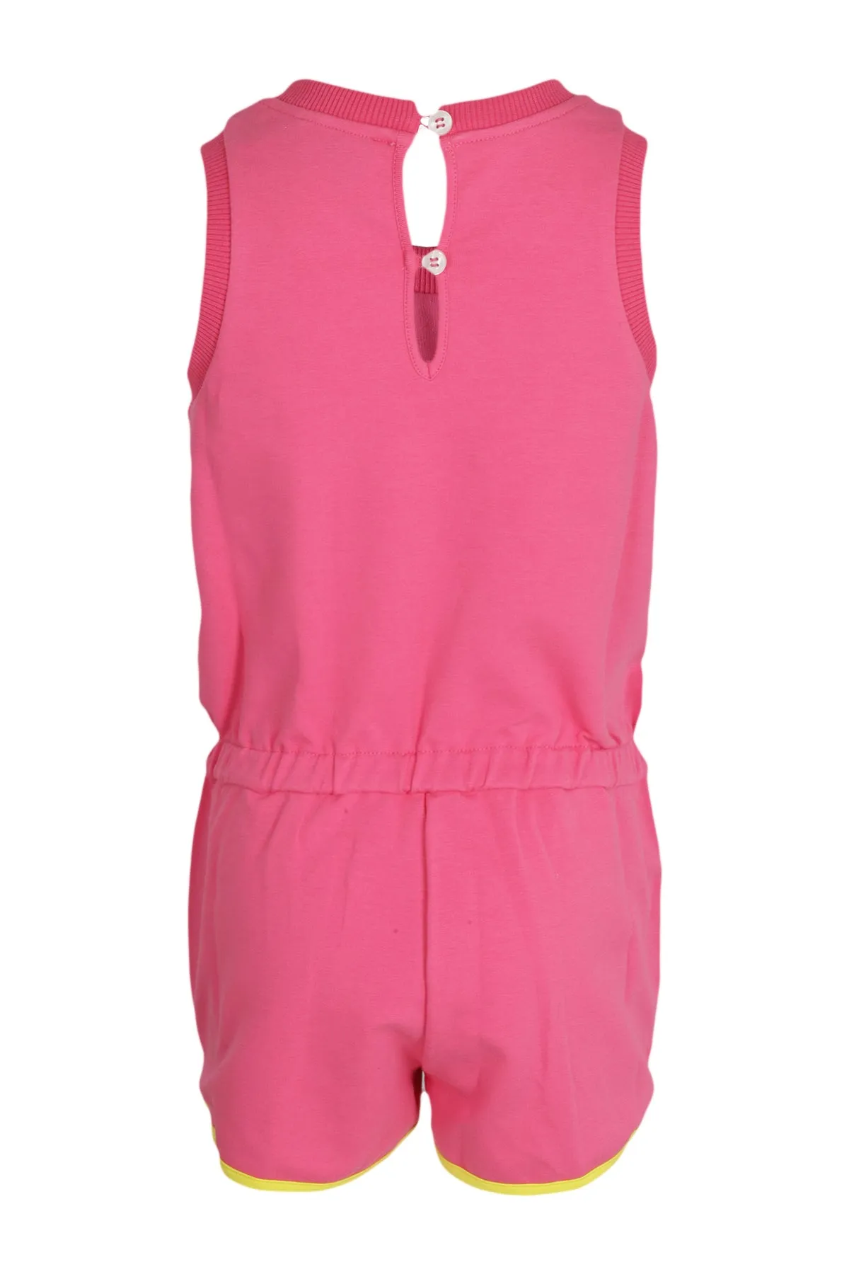 Moschino Kids Logo Printed Sleeveless Crewneck Playsuit