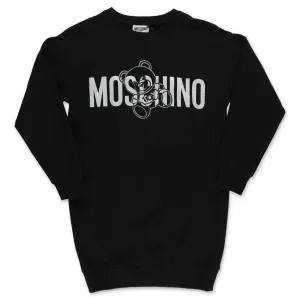 Moschino Kids Logo Printed Sweatshirt Dress
