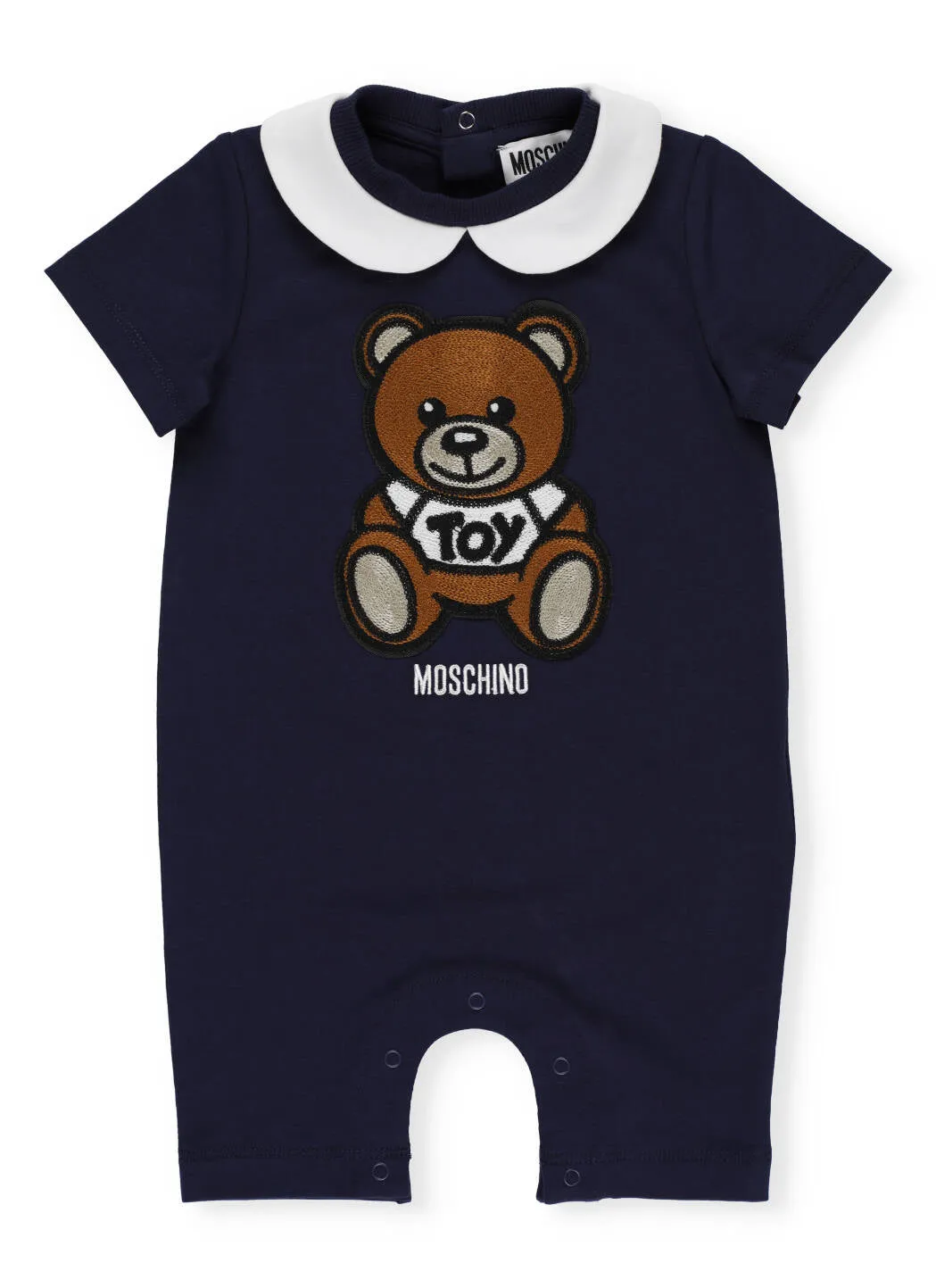 Moschino Kids Teddy Bear Embroidered Romper