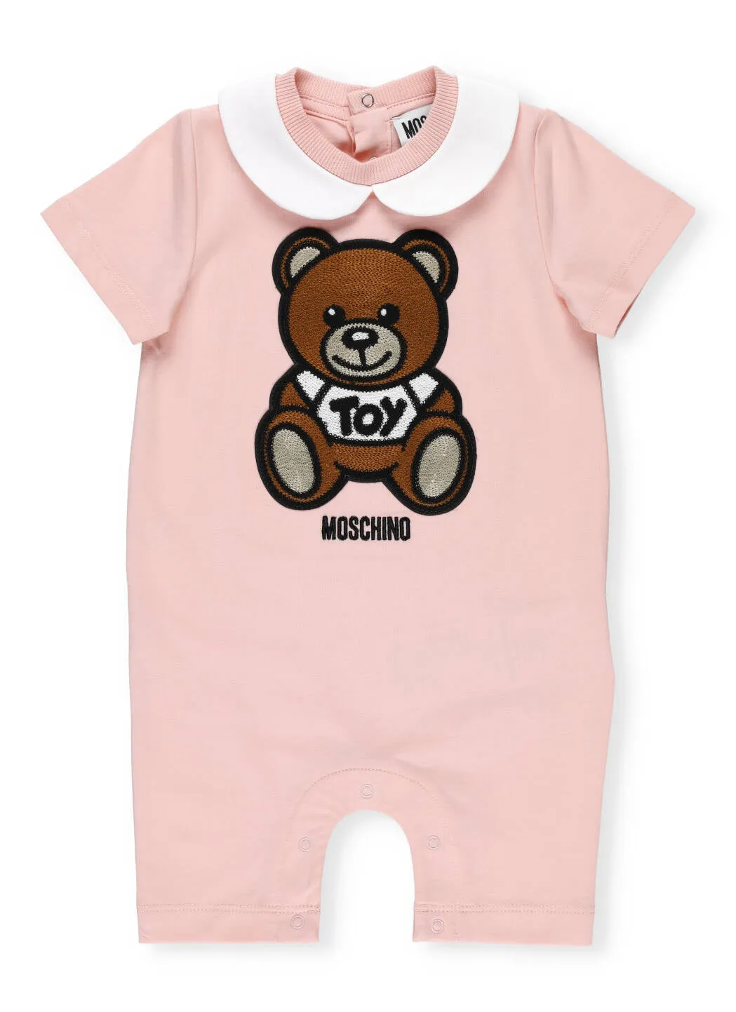 Moschino Kids Teddy Bear Embroidered Romper