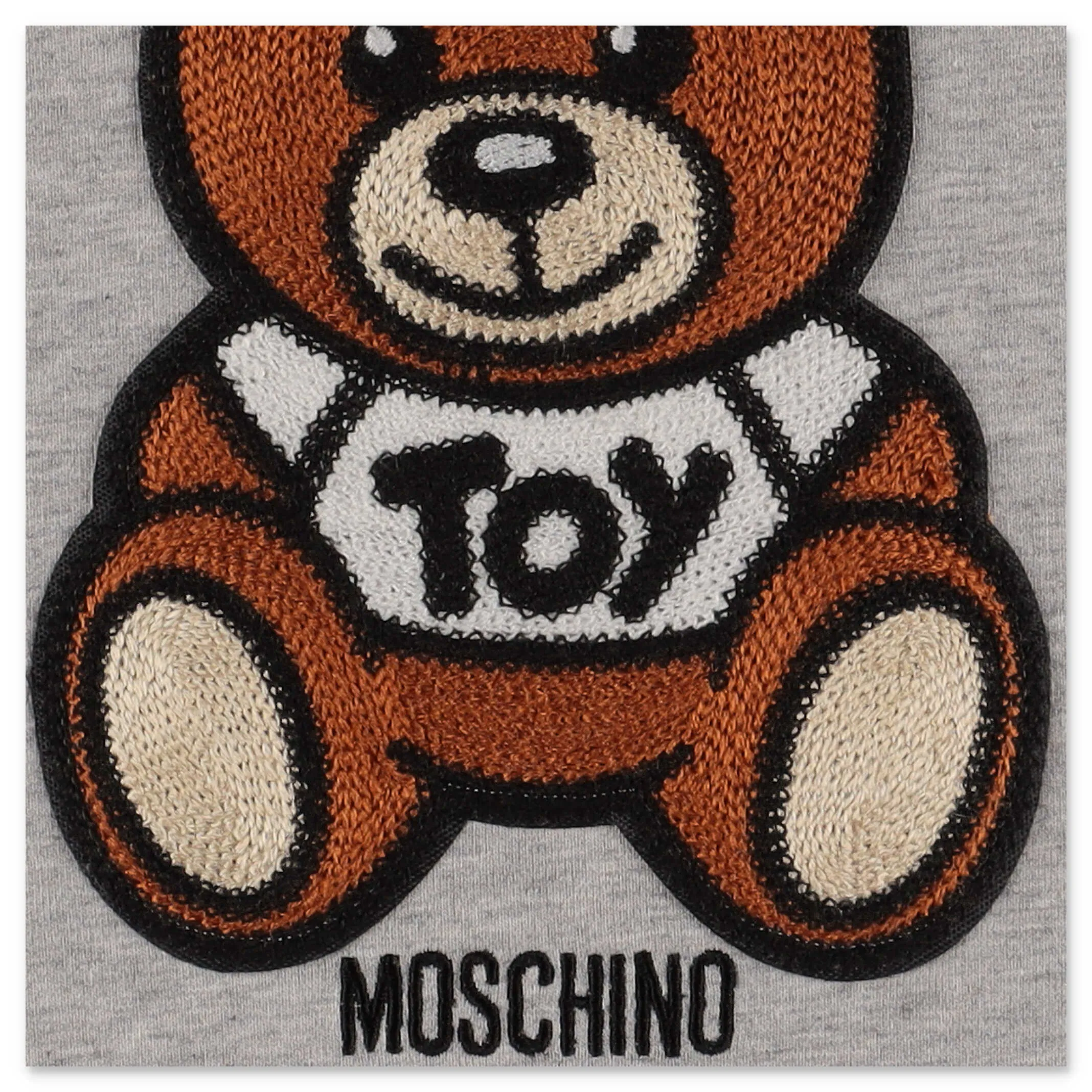 Moschino Kids Teddy Bear Embroidered Sweatshirt Dress