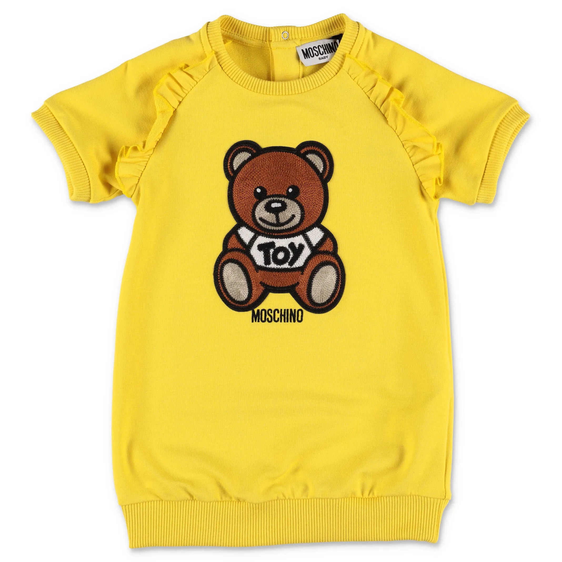 Moschino Kids Teddy Bear Embroidered Sweatshirt Dress