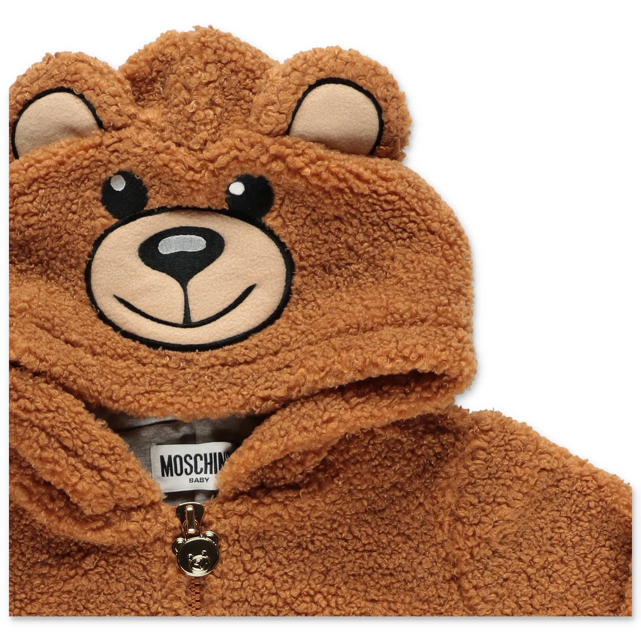 Moschino Kids Teddy Bear Hooded Onesie