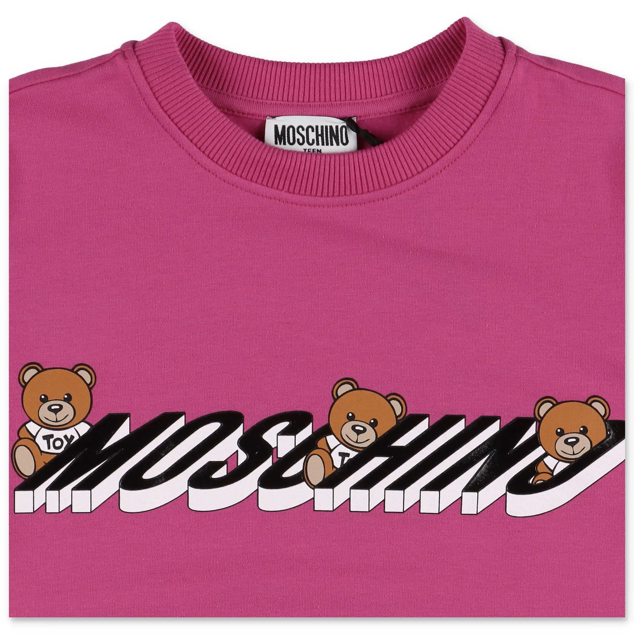 Moschino Kids Teddy Bear Logo Print Sweatshirt